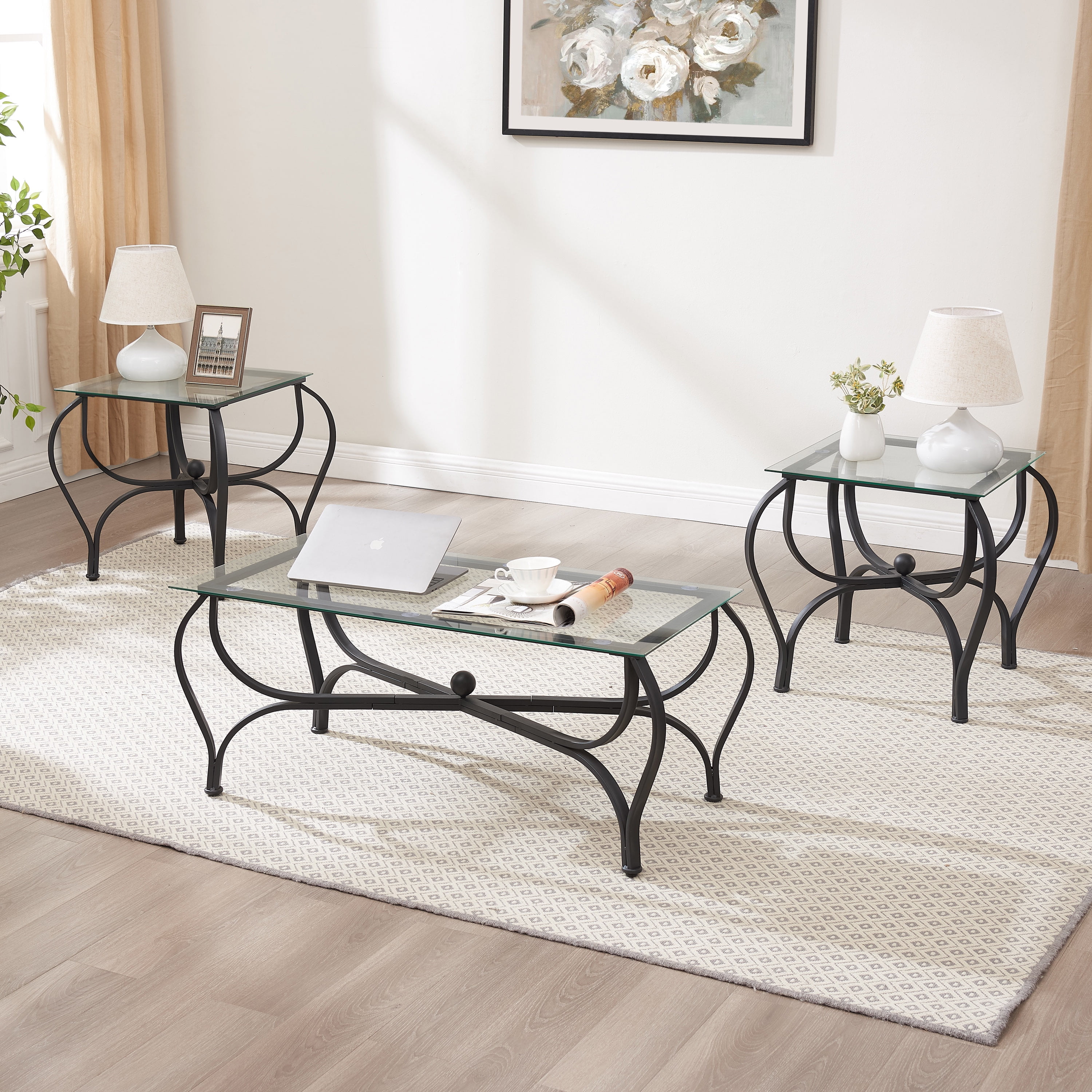 Coffee table sets clearance walmart discount