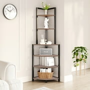 JRHRXXY 4-Tier Open Bookshelf,Arched Bookcase,Wood and Metal Display Rack,for Office,Living Room