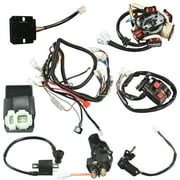 JRL 150CC GY6 Wiring Harness Wire Loom Stator CDI Switch Electrics Assembly For 4-Stroke Engine 150CC 125CC Go Kart ATV Scooter Buggy