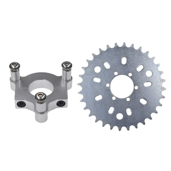 JRL 36T Sprocket with 1.5"Adapter for 415 Chain 49cc 80cc 2-Stroke Motorized Bike with CNC Adapter