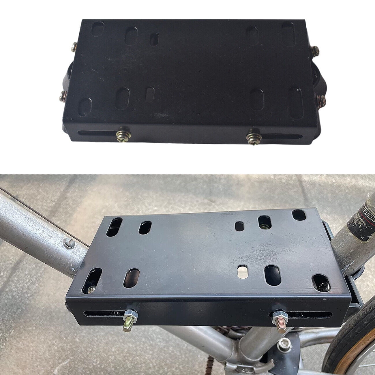 JRL 4-Stroke Mount Plate for 49cc, 79cc, 212cc Motorized Bicycle, Black ...