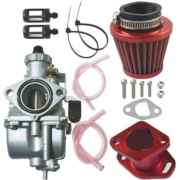JRL Carburetor for Predator 212cc GX200 Go Kart Mini Bike with Intake Pipe Manifold Air Filter