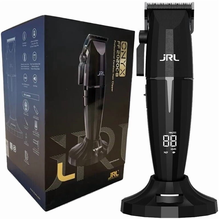 JRL ONYX FF 2020C-B Cordless Hair Clipper BLACK Free Shipping