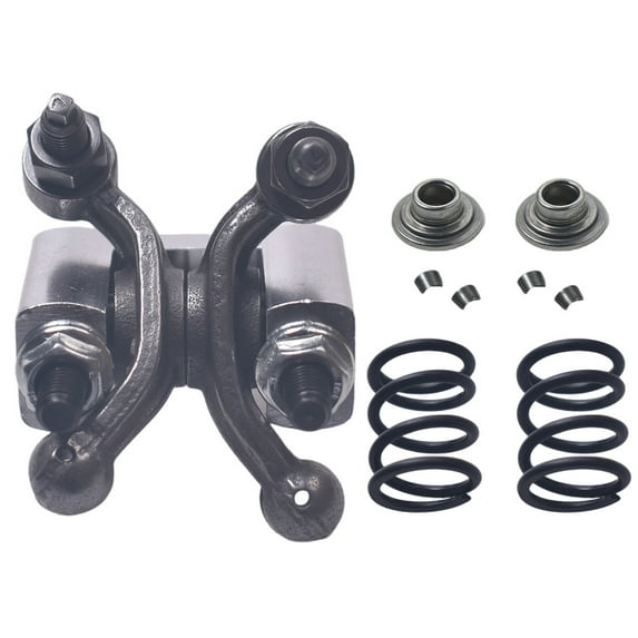 JRL Racing Shaft Rocker Arm Set w Silver For Predator 212cc Non Hemi,Race retainers & 26lb Race Springs