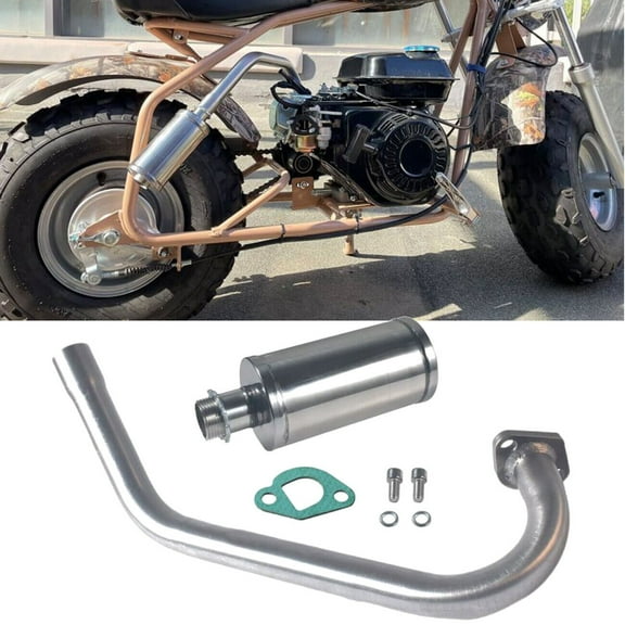 JRL Muffler for Coleman Powersports Easy to Install Mini Bike Motorcycle Parts with 1x Exhaust Pipe