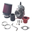 thumbnail image 1 of JRL VM34 Carburetor Air Filter Adapter Kit For Predator GX390 420cc Mikuni GoKarts 58mm Air Filter Red, 1 of 5