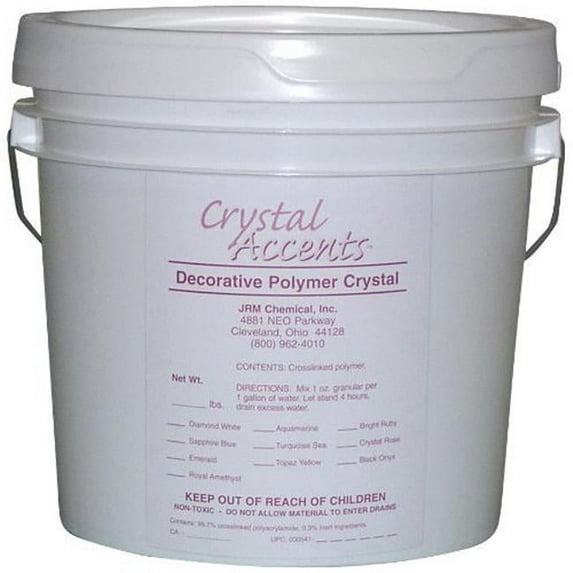 JRM Chemical CA-05D Crystal Accents 5 lb pail Diamond White