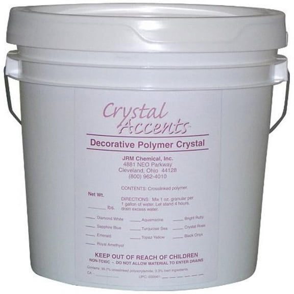 JRM Chemical  Crystal Accents 5 lb pail Aqua Marine - Fresh and Silk Flower Arrangements Decorations Centerpieces Ice/Heat Packs