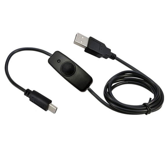 JROCHE 1.2M Cable withSwitch Supports Fast Charging Type-C USB2.0 Adapter Cord