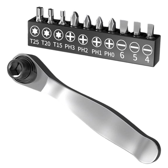 JROCHE 1/4" Drive Ratchet Socket Wrench Nonslip Handle 72 Tooth Quick Releases Tool