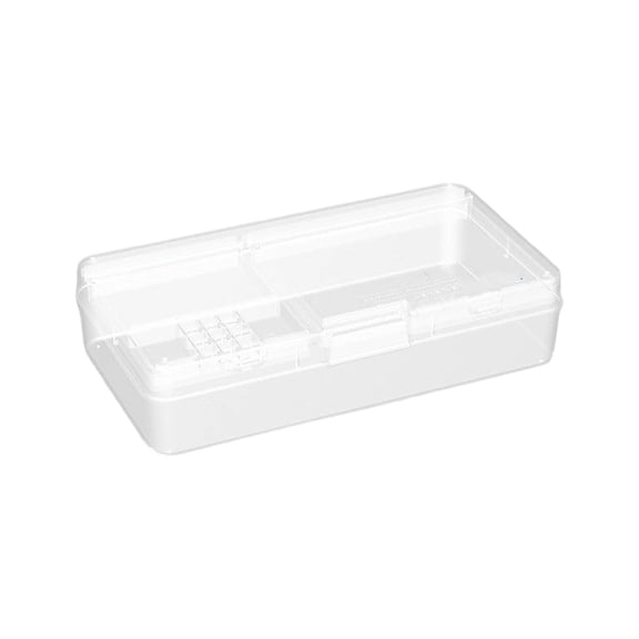 JROCHE 2 Layer Sorting Tray Storage Box For Nut Bolts Screws And Other Fasteners Hardware Container Storage Box With Customizable Section And Secure Lid