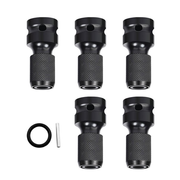 JROCHE 5Pcs 1/2Inch Square Drive Hex Bit Adapter Ratchets Impact Driver Compatibility