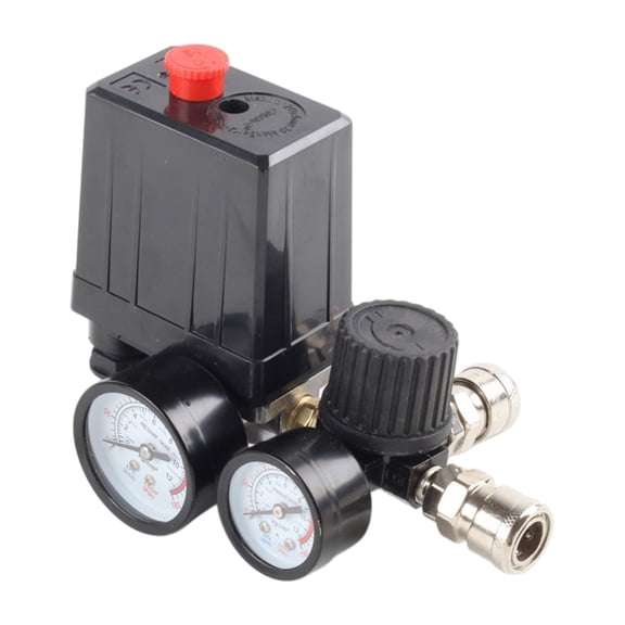 JROCHE 90-120PSI Control Valves with Gauge 220V/380V Air Compressor Pumps Pressure Switches Control Valves Manifold Relief Regulator