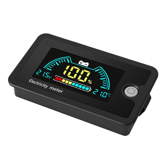 JROCHE ABS Quick Install Battery Voltage Indicator 8-100V Ranging Realtime Monitoring