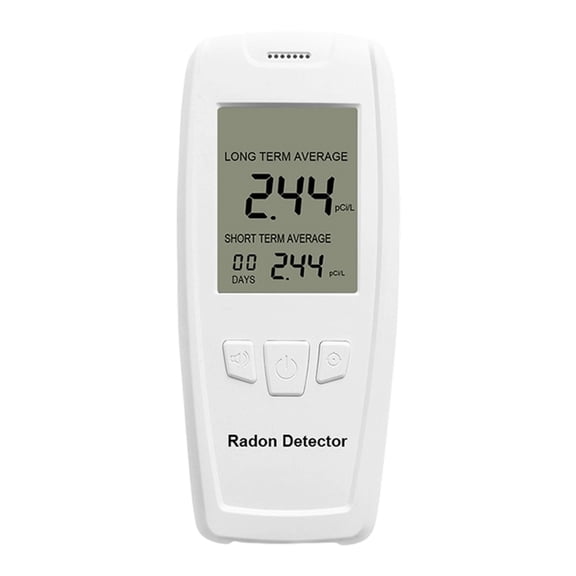 JROCHE ABS Radon Detections Device With Realtime Alarm Easy To Read Display