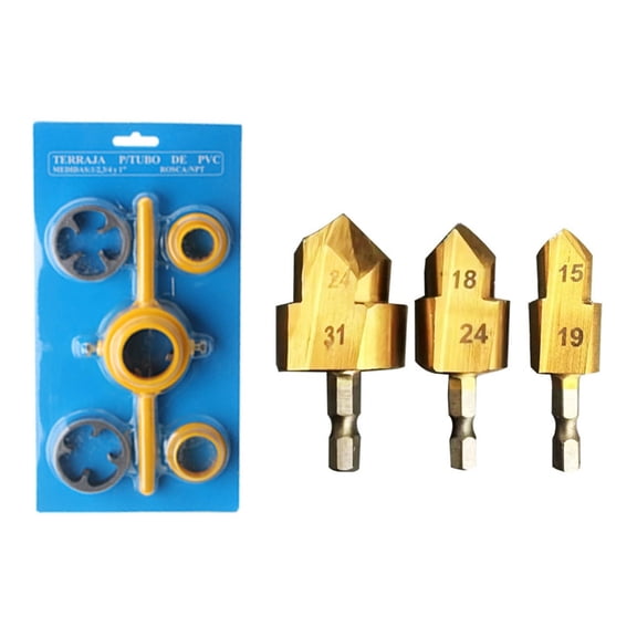 JROCHE Alloy Steel Water Pipe Expanders Drill Wrench Plumbing Hole Enlarging Tool Kit