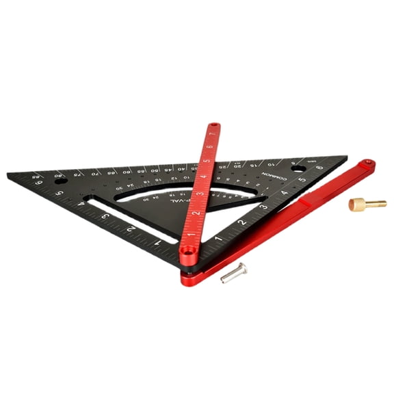 JROCHE Carpentry Square Woodworking Tool Rafter Square 7Inch Framing Woodworking Tool Carpentry Triangles Ruler