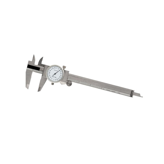 JROCHE Industrial 8Inch Stainless Steel Dials Caliper Vernier Caliper Featuring Black Markings For Improved Readability