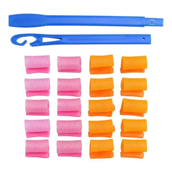 JROCHE Magical Curlers Set Hair Rollers For Soft Hair Not Needed Electricity 20pcs