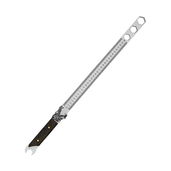 JROCHE Metal Ruler With Builtin Wrench Function Exact Measurement Scale And Ergonomic Handle For Craftsmen