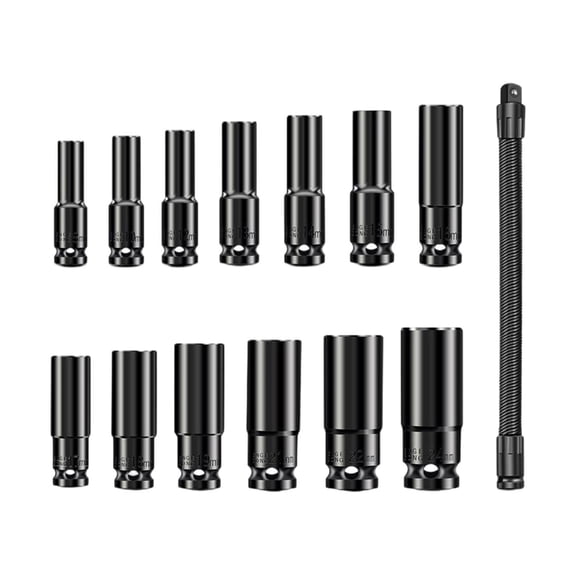 JROCHE Multi Size Ratchet Socket Set With Extended Flexible Shaft For Experts