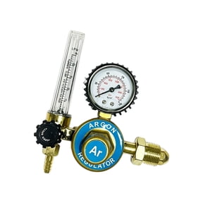 JROCHE Multipurpose Brass Flows Meter With Pressure Gauges For Argon Welding 0~25 L Min Adjustable Flows Rate