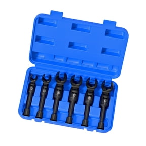 JROCHE Pack of 6 Professional Hydraulic Line Socket Wrench Tool Set In 6 Size For Tight Space And Heavy Duties Applications