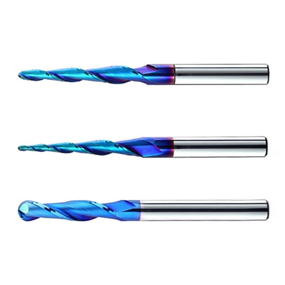 JROCHE Professional 3D Engraving Tool Tapered Design Milling Bit Heat Resistant Coating