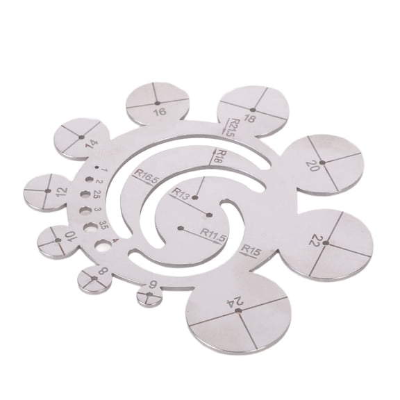 JROCHE Round Corner Cutting Ruler Corner Cutter for Craft DIY Projects