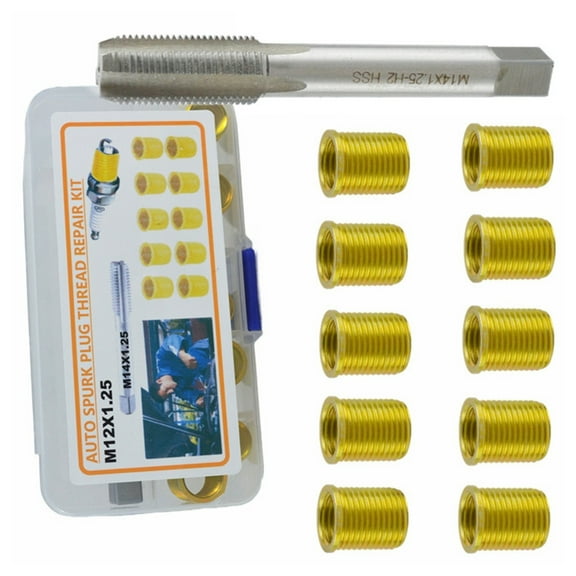 JROCHE Spark Plugs Thread Repair Kit M12x1.25 for Car Quick and Easy Engine Maintenance