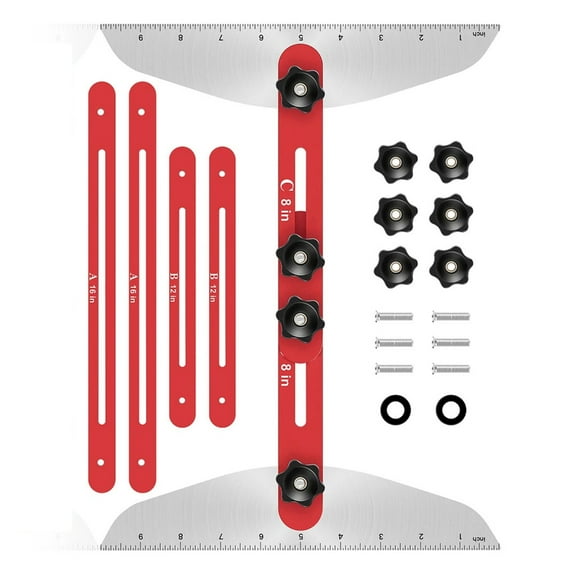 JROCHE Stair Treads Measuring Tool Multifunction Stair Treads Template Tool Adjustable