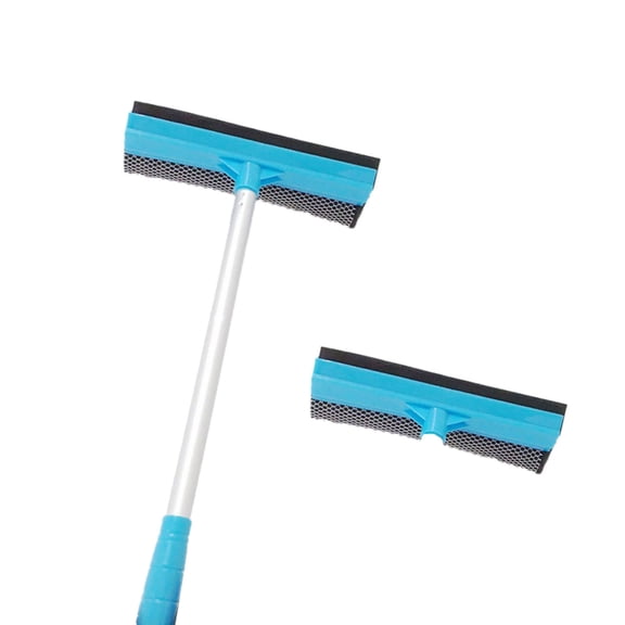 JROCHE Telescopic face Cleaner Squeegee With Soft Rubber Stainless Steel Handle