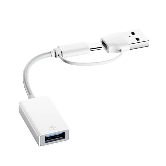 JROCHE USB C Adapter Cable with USB 2.0 Female Port Supports Fast Data Sync Texture Suitable for Multiple Devices