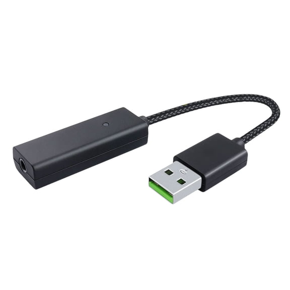 JROCHE USB Sound Card 3.5MM Auditory Adapter With THX Auditory Technology Enhances Gaming And Entertainment