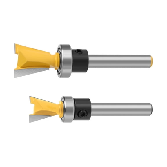 JROCHE Woodworking Dovetail Bit Set 1/4Inch Shank For Enhancing Carving Efficiency