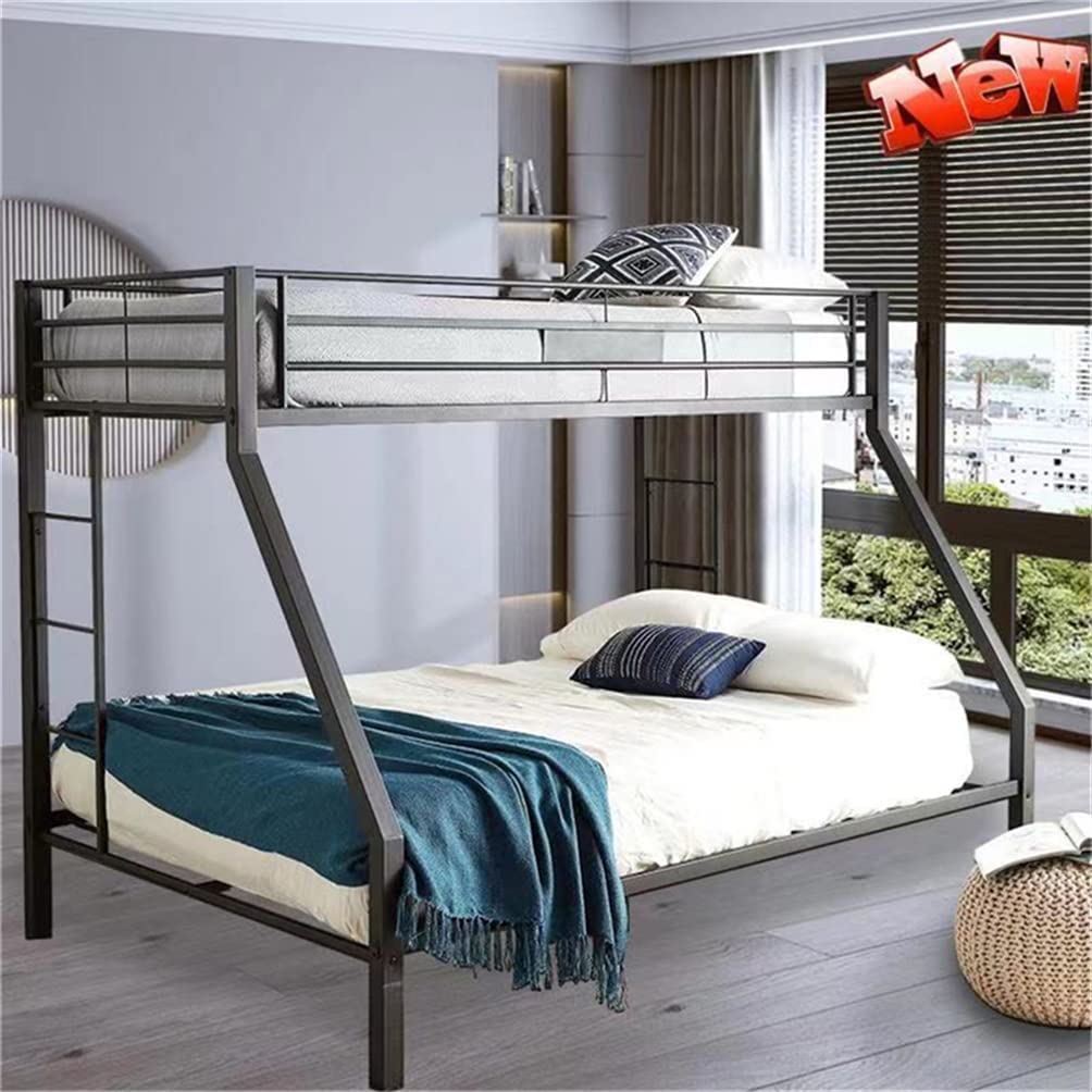JROMZ Stronger and Safer Metal Queen Bunk Bed with Safer Ladder Thicken