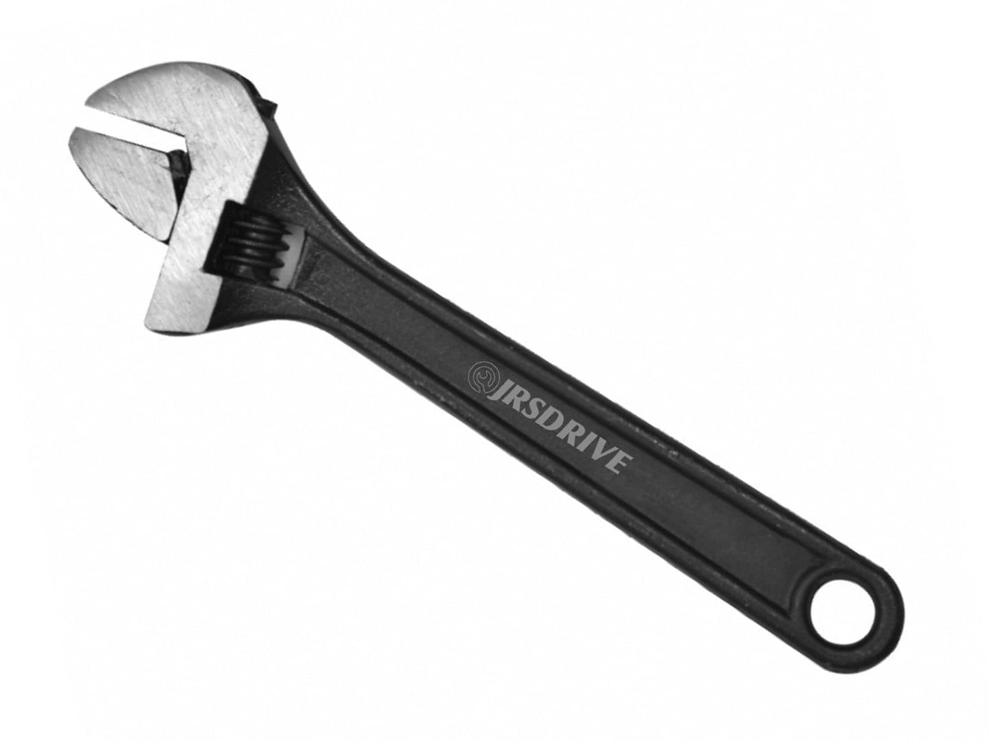 JRSDRIVE 1 Pcs Adjustable Wrench 10-inch wrenches Carbon Steel Black Finish Easy Wrench & Spanner, Plumbing Tools Use For Home, Garage and Workshop E-2051