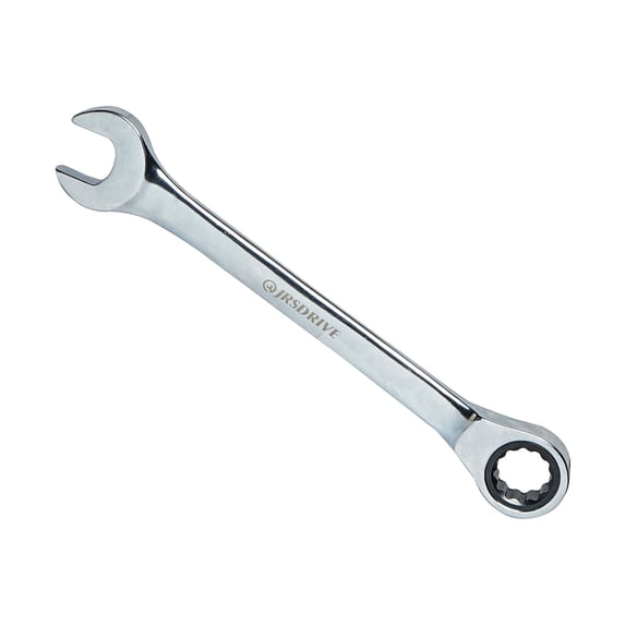 JRSDRIVE 1 Pcs Ratchet Wrench Chrome Vanadium Steel 72 Teeth Ratcheting Ring Spanner Mirror Polished Surface combination wrench for Mechanic Garages Workshops 16mm E-2257