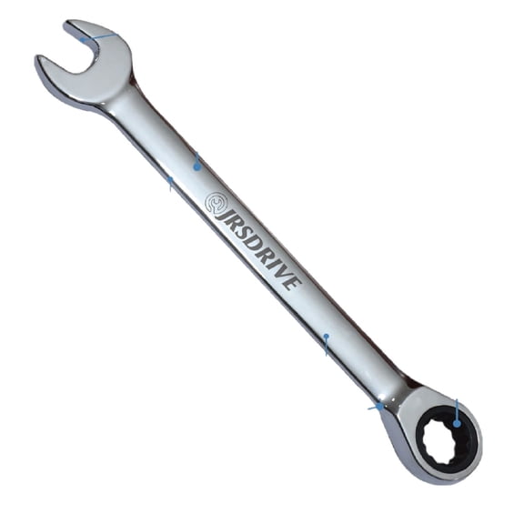 JRSDRIVE 1pc, Ratcheting combination wrench, CRV, SAE 3/4", E-2257