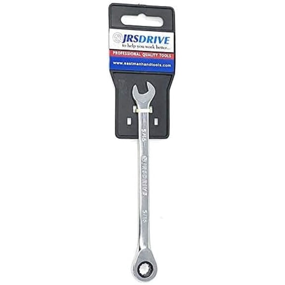 JRSDRIVE 1pc, Ratcheting combination wrench, CRV, SAE 5/16", E-2257