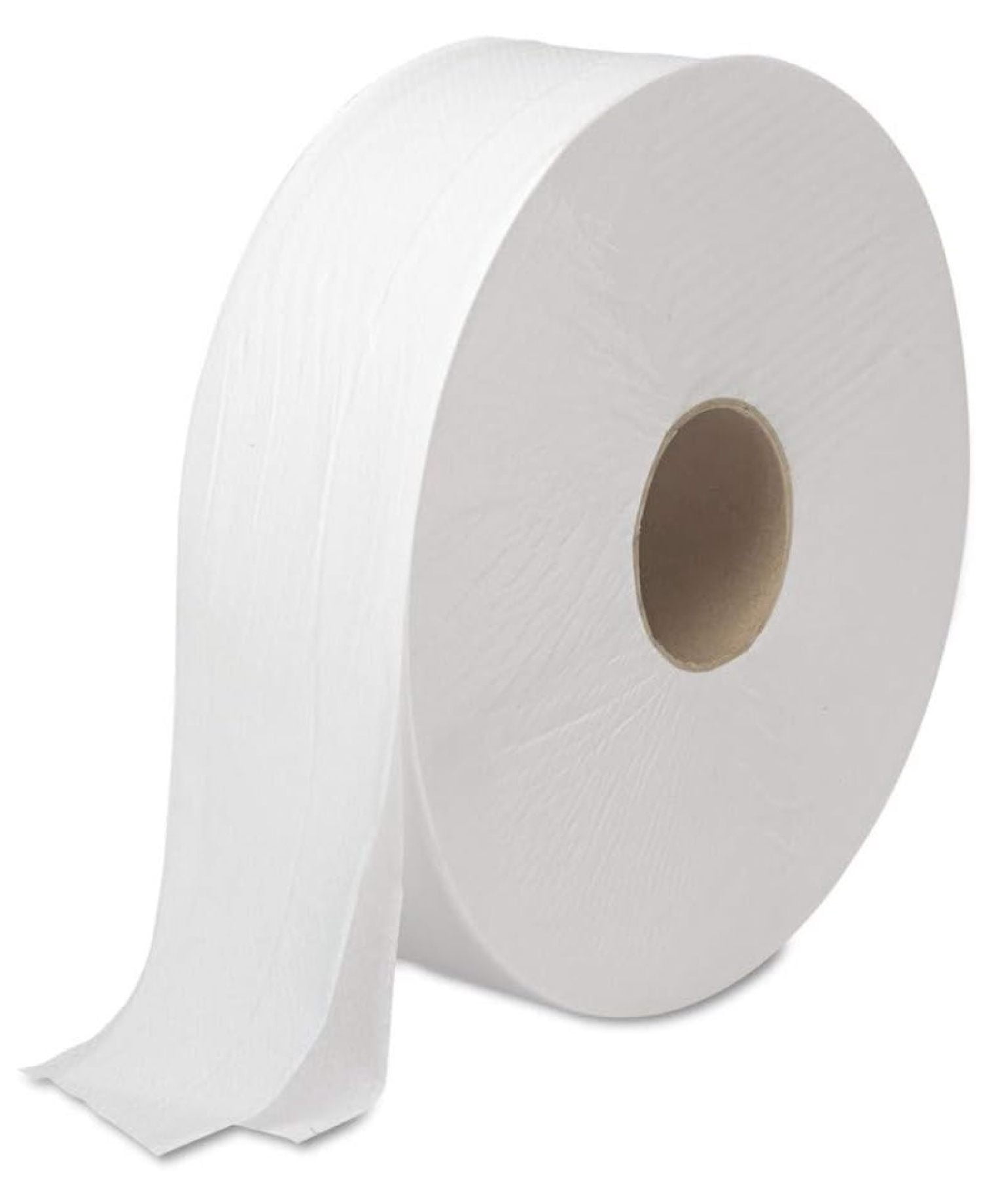 JRT Septic Safe Bath Tissue - Jumbo Roll, 2-Ply, 2000 ft - White, 6 Rolls/Carton - Embossed Toilet Paper for High Traffic Restrooms