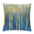 thumbnail image 1 of JRXY Abstract Line Decorations Pillow Covers  Throw Pillows Covers for Outdoor Couch Sofa Living Room Blue Gold Couch Pillows Cushion Cover White, 1 of 5