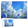 thumbnail image 1 of JRXY Anime Painting of Flowers and Blue Sky Wooden Jigsaw Puzzle Gift for Family Friends 1000 PCS, 1 of 4