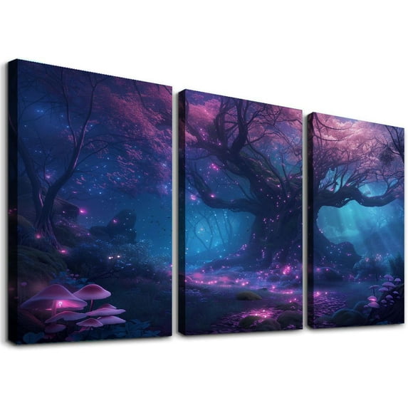 JRXY Art Wall Decor Oil Painting 12x16in x3 Canvas Print 12x16x3pcs
