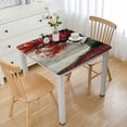 thumbnail image 1 of JRXY Autumn Leaves Square Fitted Tablecloth 100% Polyester Fiber Dining Table Protector 40*40, 1 of 8