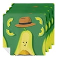 thumbnail image 1 of JRXY Avocado Sunglasses Hat Cloth Napkins Polyester Reusable Machine Washable Fabric for Events Home Decor, Pack of 4 4 PCS, 1 of 7