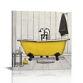 thumbnail image 1 of JRXY  Bathroom Wall Art Bath Tub Painting Picture Bathroom Wall Decor Framed Ready to Hang  12x12 in, 1 of 4