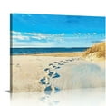 thumbnail image 1 of JRXY Beach Pictures Wall Art for Bathrooms Canvas Framed Seacoast Theme Wall Decor for Bedroom Modern Bathroom Coastal Pictures Wall Decor for Kitchen Home Ocean Artwork for Wall Decoration picture 1, 1 of 6