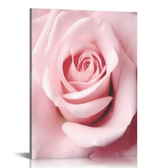 JRXY Bedroom Decor for Women Pink Rose Decor Canvas Art Flower Wall Decor Bathroom Wall Art Teen Girls Room Decor Artwork for Walls Floral Wall Pictures Room Decorations Gallery Wrapped pattern2