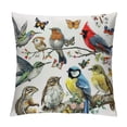 thumbnail image 1 of JRXY Black Brown Animal Lover Bird Squirrel Butterfly Dragonfly Lumbar Pillowcase Throw Pillow Cover Cushion Case White, 1 of 5